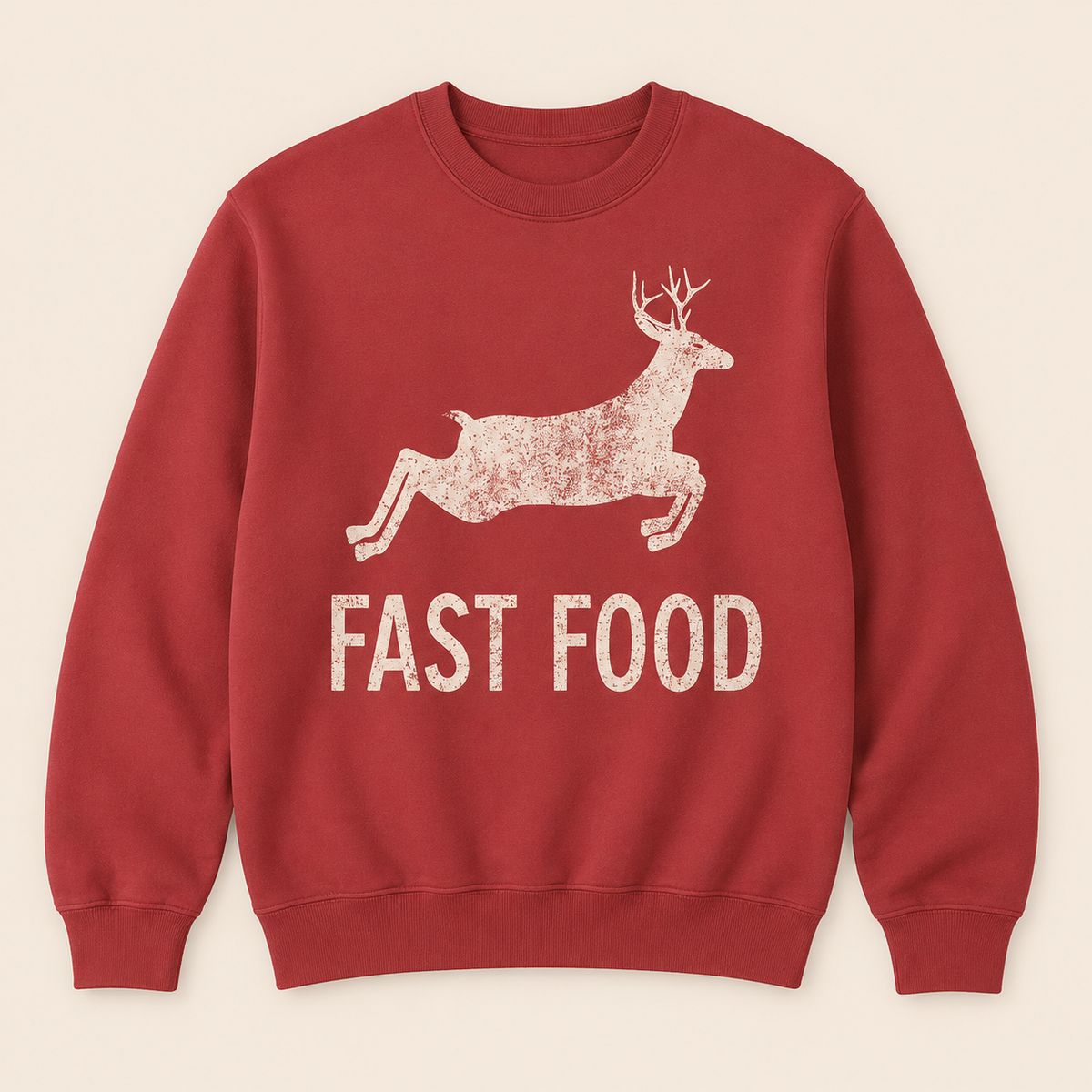 Fast Food Funny Men Hunting Sweatshirt