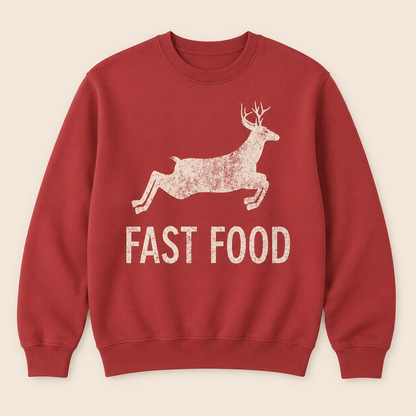 Fast Food Funny Men Hunting Sweatshirt