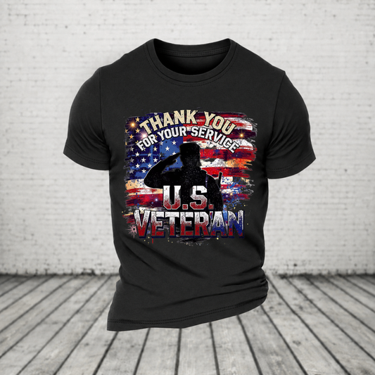 US Veteran Thank You For Your Service T-Shirt