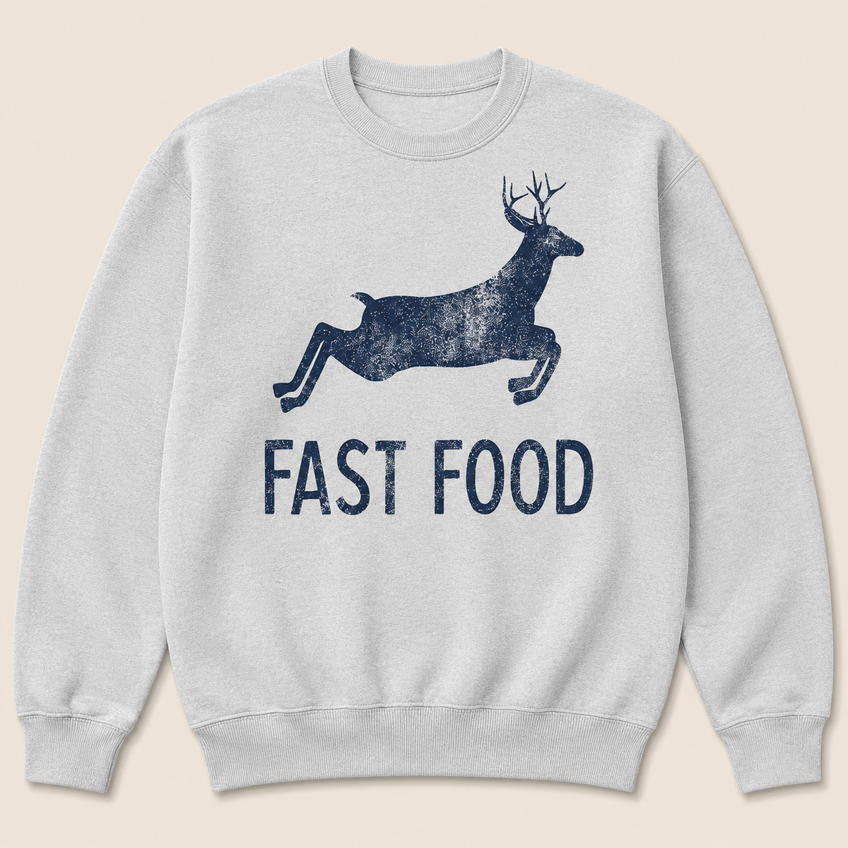 Fast Food Funny Men Hunting Sweatshirt