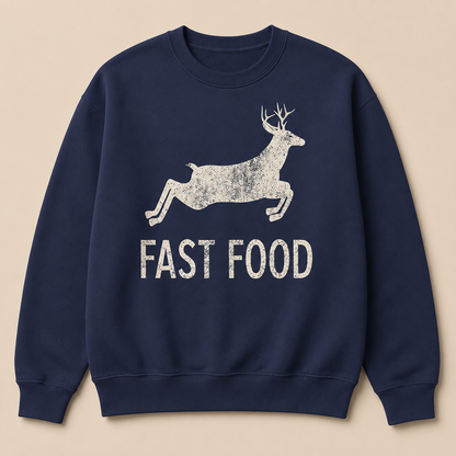 Fast Food Funny Men Hunting Sweatshirt