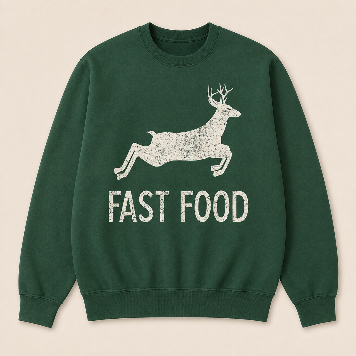 Fast Food Funny Men Hunting Sweatshirt