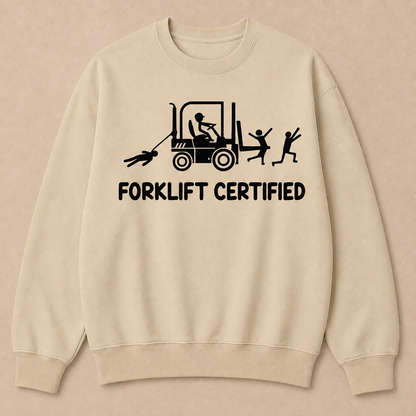 Forklift Certified Funny Warehouse Worker Sweatshirts