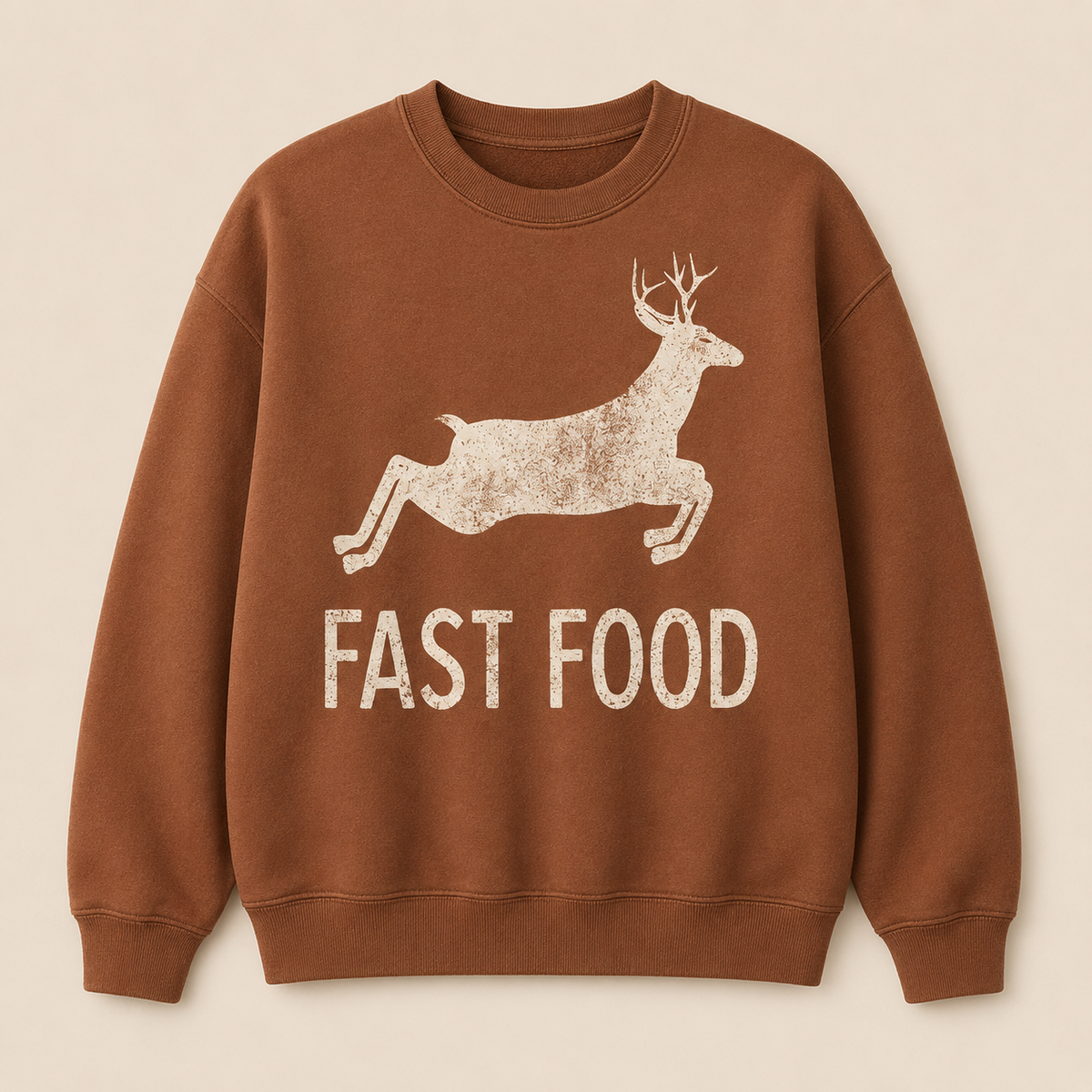 Fast Food Funny Men Hunting Sweatshirt
