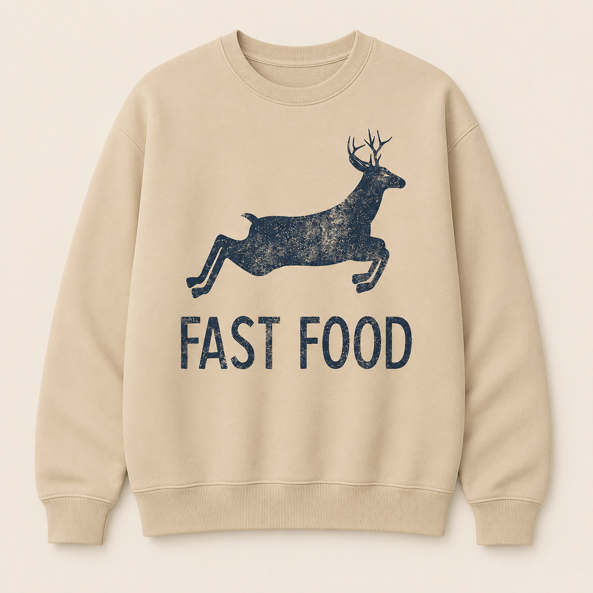 Fast Food Funny Men Hunting Sweatshirt