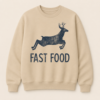 Fast Food Funny Men Hunting Sweatshirt