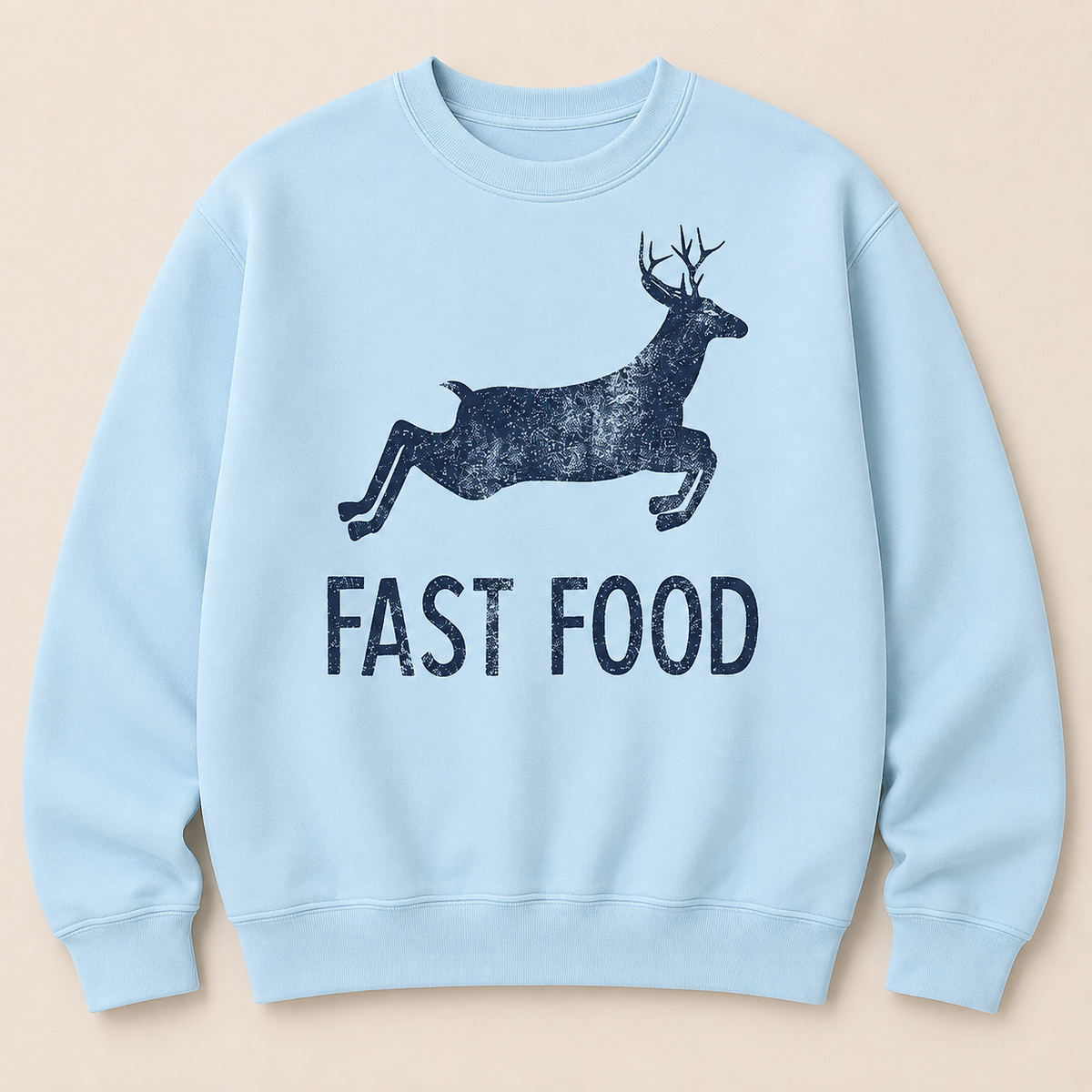 Fast Food Funny Men Hunting Sweatshirt
