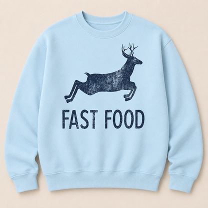 Fast Food Funny Men Hunting Sweatshirt