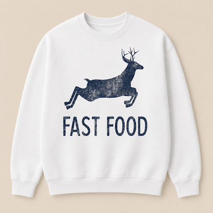 Fast Food Funny Men Hunting Sweatshirt