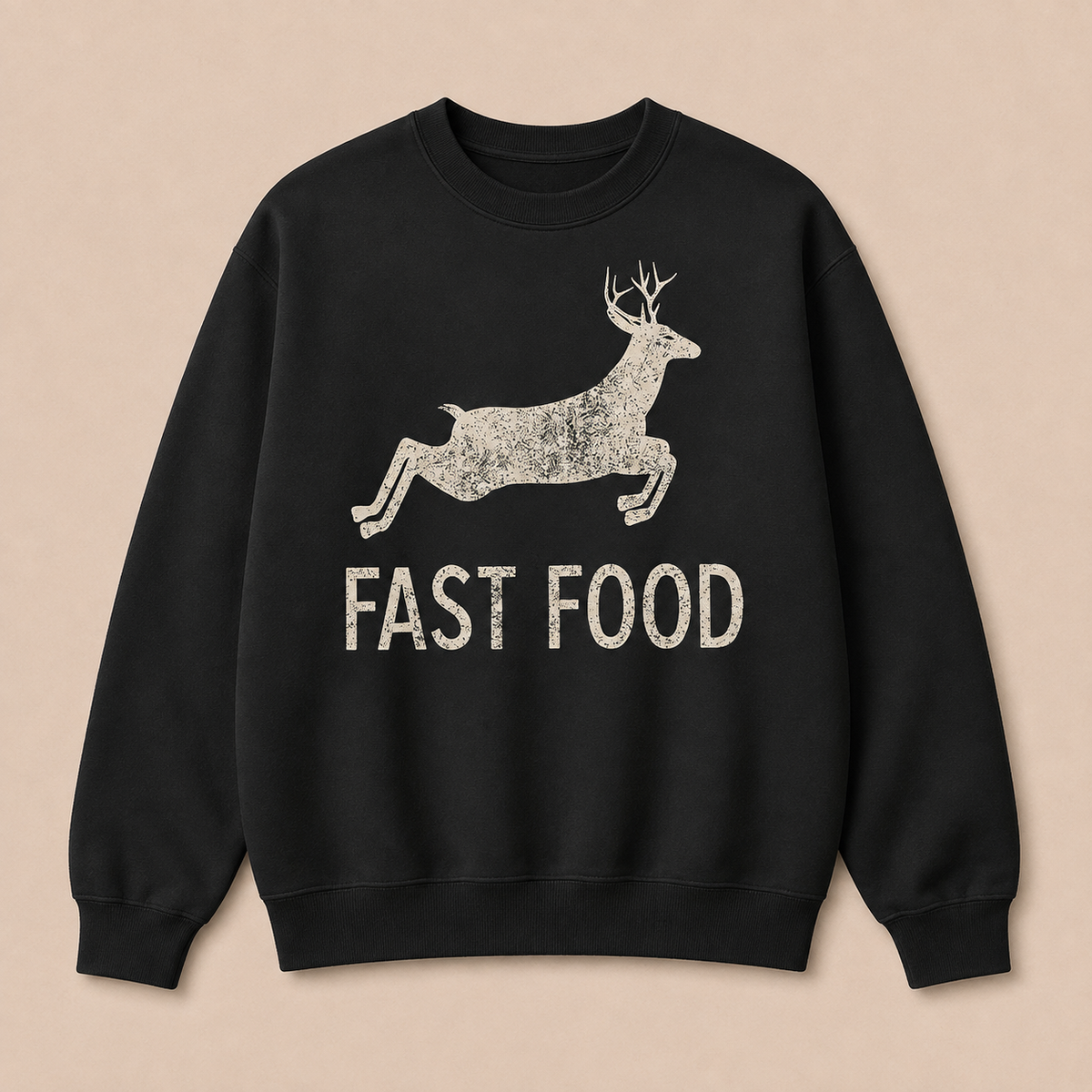 Fast Food Funny Men Hunting Sweatshirt